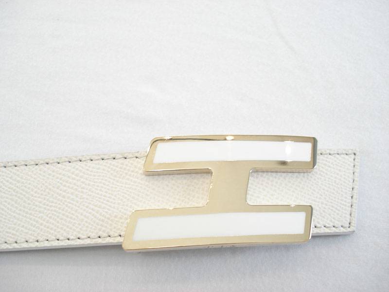 Hermes Belt H2 white